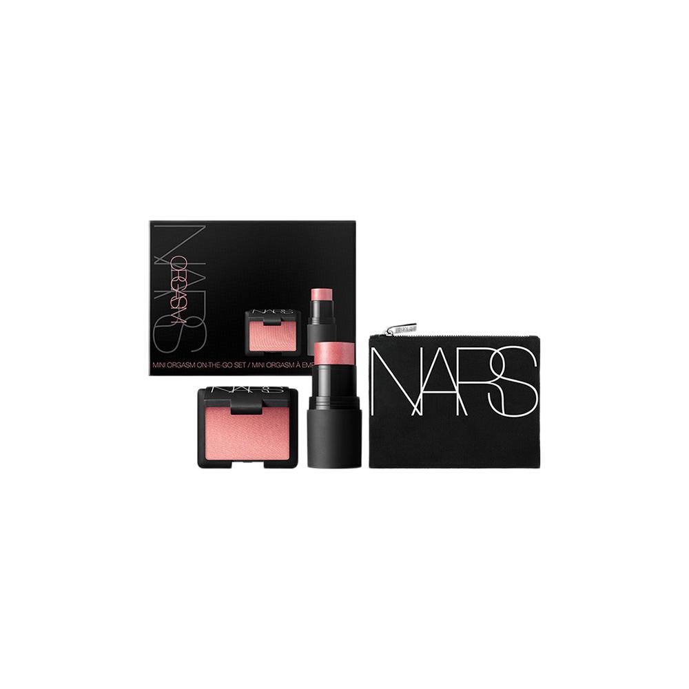 NARS 纳斯 彩妆套装 (腮红#ORGASM愉悦红粉色3.5g+修颜膏##ORGASM愉悦红粉色4g+化妆包)