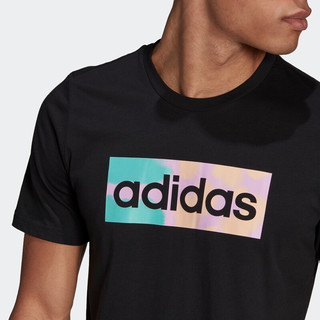 阿迪达斯官方 adidas M HZY DRMS BX T 男装夏季运动型格短袖T恤GL3266 黑色 A/2XL(185/108A)