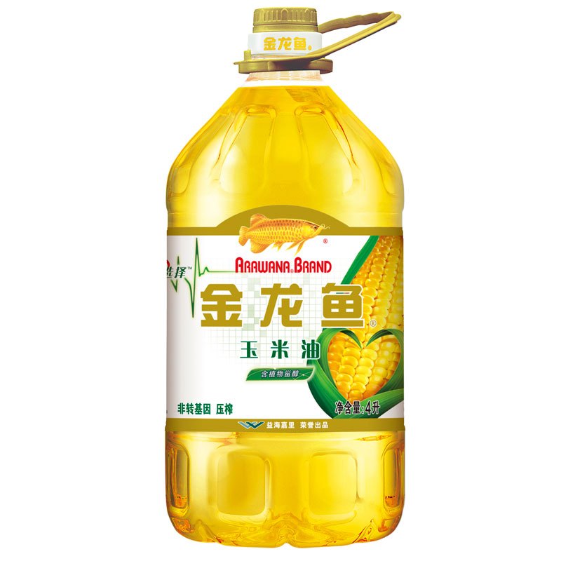 金龙鱼 非转基因 压榨玉米油 4L