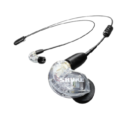 SHURE 舒尔 Shure SE215+BT2 无线蓝牙耳机 HIFI音乐耳机 双耳挂耳式 入耳式耳机 运动耳机 透明色