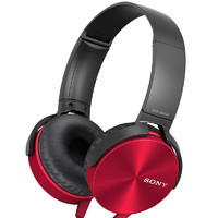 SONY 索尼 MDR-XB450AP 耳罩式头戴式有线耳机 红色 3.5mm