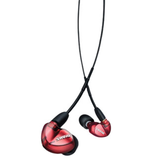 SHURE 舒尔 SE535 入耳式挂耳式动铁有线耳机 红色 3.5mm