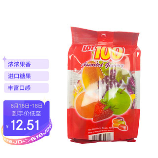 京东PLUS会员：Cocoaland 一百份 马来西亚进口 一百份 什果果汁软糖 150g