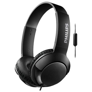 PHILIPS 飞利浦 SHL3075 耳罩式头戴式动圈降噪有线耳机 黑色 3.5mm