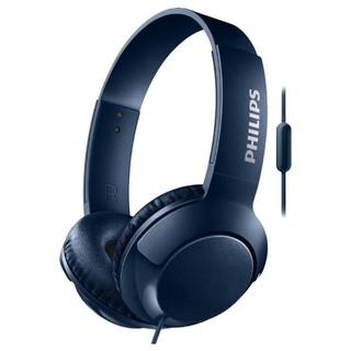 PHILIPS 飞利浦 SHL3075 耳罩式头戴式动圈降噪有线耳机 蓝色 3.5mm