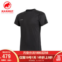 MAMMUT(锅具) MAMMUT猛犸象Body Cool男士冰感徒步速干透气舒适T恤短袖运动衣 黑色 XL