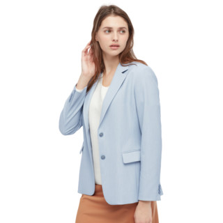 UNIQLO 优衣库 女士西装 433644 浅蓝色 S