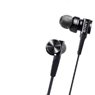 SONY 索尼 MDR-XB75AP 入耳式有线耳机 黑色 3.5mm