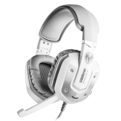 SOMiC 硕美科 G909 PRO 耳罩式头戴式降噪有线耳机 白色 USB口