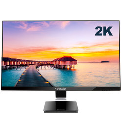 ViewSonic 优派 27英寸高清2K显示器 IPS 旋转升降电脑显示屏VX2778-2K-HD-3