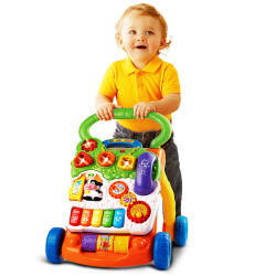 vtech 伟易达 VTech)婴儿多功能学步车宝宝手推车玩具学走路助步车早教启智玩具 宝宝