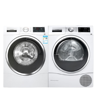 BOSCH 博世 WAU28560HW+WTU879H00W 热泵式洗烘套装 白色