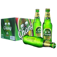 限地区：Chang 象牌 泰象（Chang Beer）泰象  泰国原装进口 象啤 双象 泰国大象啤酒保质期至6月12号 320mL 24瓶