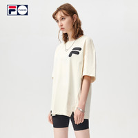 FILA 斐乐 T11U126101F 情侣款休闲短袖