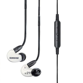 SHURE 舒尔 SE215 线控特别版 入耳式挂耳式动圈有线耳机 白色 3.5mm