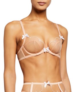 Lorna Tulle Half-Cup Bra