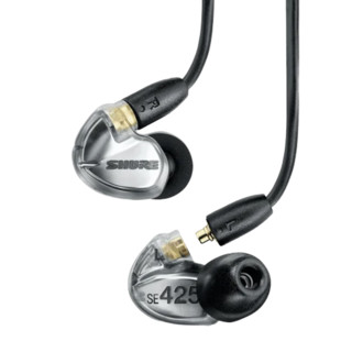 SHURE 舒尔 SE425 入耳式挂耳式有线耳机 银色 3.5mm