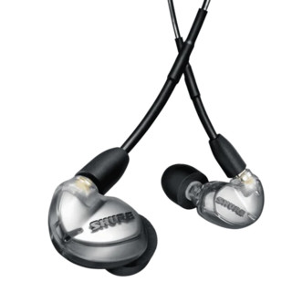 SHURE 舒尔 SE425 入耳式挂耳式有线耳机 银色 3.5mm