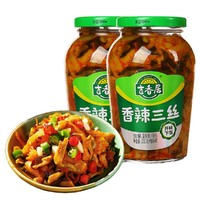 JI XIANG JU 吉香居 香辣三丝426g*2瓶下饭菜佐餐小咸菜泡菜腌榨菜