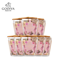 godiva歌帝梵杯装草莓立方黑巧克力5颗装8杯伴手礼结婚喜糖进口休闲