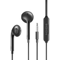 SOAIY 索爱 E3 半入耳式动圈降噪有线耳机 黑色 3.5mm