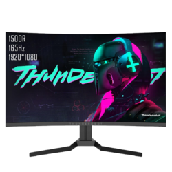 ThundeRobot 雷神 27英寸 240Hz 1Ms 全高清 1500R曲面 窄边框  HDMI144/165电竞游戏显示器/电脑显示屏 （LF27C240）