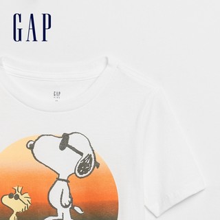 Gap男童印花短袖T恤586919夏季童装透气上衣