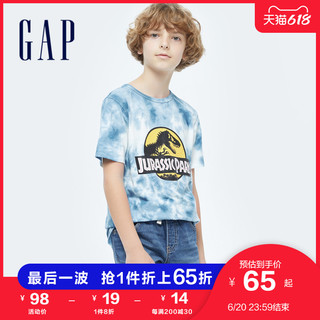 Gap男童恐龙短袖T恤689921夏季2021新款童装