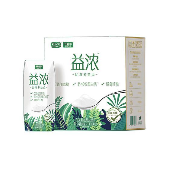 JUNLEBAO 君乐宝 开啡尔益浓常温酸奶风味发酵乳 含膳食纤维200g*24 家庭量贩装