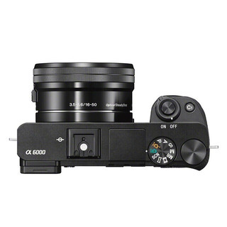 SONY 索尼 A6000 APS-C画幅 微单相机 黑色 E PZ 16-50mm F3.5 OSS 变焦镜头 单头套机