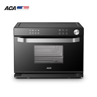 ACA 北美电器 蒸烤箱电烤箱家用智能二合一蒸烤烘焙一体机蒸汽电蒸箱ATO-ES32G