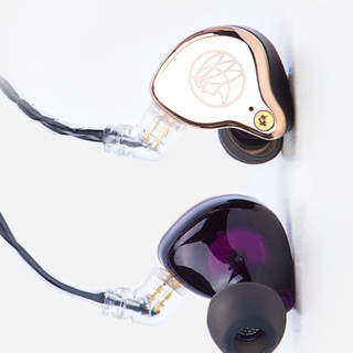 The Fragrant Zither 锦瑟香也 T2 GALAXY 入耳式挂耳式动圈有线耳机 浪漫金紫 3.5mm
