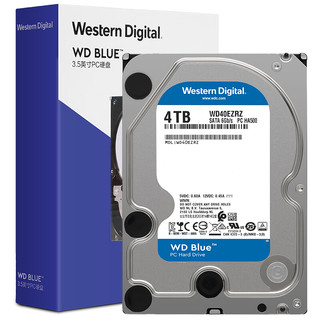 Western Digital 西部数据 蓝盘系列 3.5英寸台式机硬盘 4TB (5400rpm、PMR、64MB)WD40EZRZ