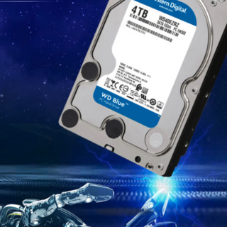 Western Digital 西部数据 蓝盘系列 3.5英寸台式机硬盘 4TB (5400rpm、PMR、64MB)WD40EZRZ