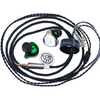 The Fragrant Zither 锦瑟香也 T2 GALAXY 入耳式挂耳式动圈有线耳机 优雅银绿 3.5mm