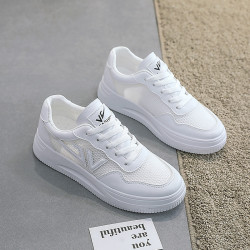 double star 双星 夏季女鞋新款网面透气小白鞋舒适百搭休闲板鞋潮流