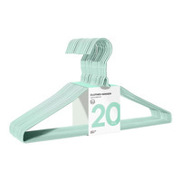 LATT LIV 生活无忧 加粗无痕衣架 20个 绿色