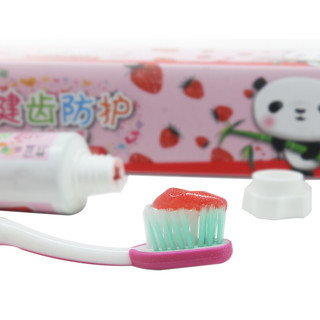 LG竹盐 健齿防护系列 儿童牙膏 草莓味 40g