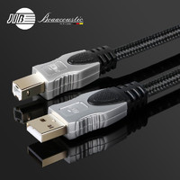 JIB 蟒蛇 德国蟒蛇 发烧USB音频线公对公 数码音频线 无氧铜A-B数码流DAC连接声卡数据线BB-110 1.5米