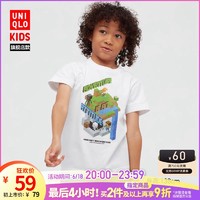UNIQLO 优衣库 童装男童女童UT MINECRAFT印花T恤夏季短袖 我的世界434218