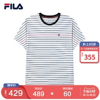 FILA 斐乐 官方女士短袖T恤2021年夏季新款宽松休闲运动上衣