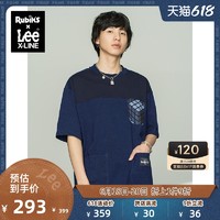 Lee 21春夏新品舒适蓝色男短袖T恤潮L438355EWCDX