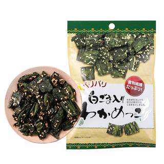 日本进口 摩西摩西（MoXiMoXi）香脆芝麻昆布14g 休闲芝麻脆海苔零食