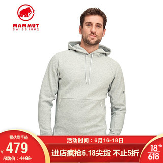 MAMMUT(锅具) MAMMUT猛犸象Dyno男士拉绳风帽合身中层上衣套头衫 路灰混色 XL