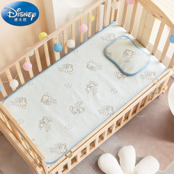 Disney baby 婴儿凉席儿童冰丝席宝宝午睡凉席床垫枕头夏季幼儿园凉席两件套