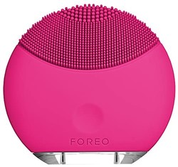 FOREO 斐珞尔 LUNA 迷你硅胶面部清洁刷，旅行便利型清洁品和USB充电式声波清洁系统