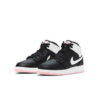 NIKE 耐克 Jordan官方AIR JORDAN 1 MID GS AJ1大童运动童鞋休闲复古555112