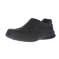 移动专享：Clarks Cotrell系列 男士一脚蹬乐福鞋 Black Oily 8.5 D(M) US