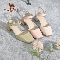 CAMEL 骆驼 A11549629 女士一字扣带高跟凉鞋