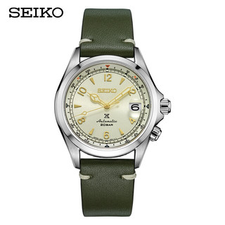 SEIKO 精工 男表日本原装PROSPEX系列200米防水人工蓝宝石6R35机芯复古米盘皮带机械男表 SPB123J1